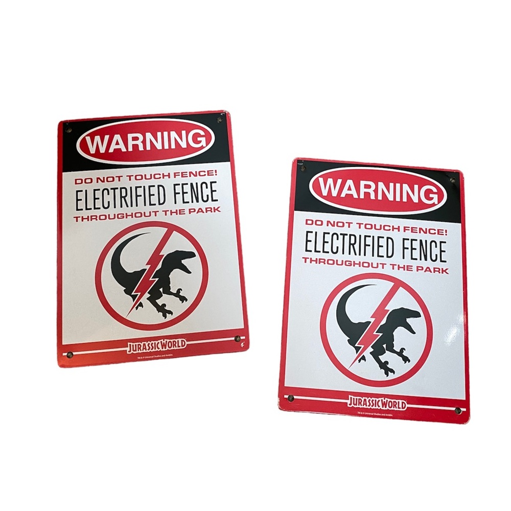 Jurassic World 2 Metal Signs Home Decor wall hanging can hang outside